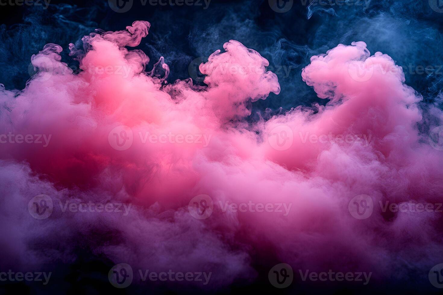 Abstract Pink and Blue Smoke Cloud for Creative Design and Visual Effects photo