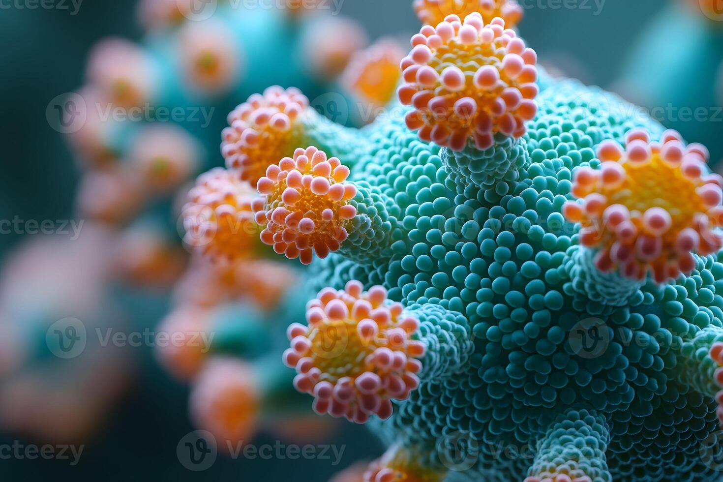 Vibrant Underwater Coral Close-Up for Marine Themed Designs photo