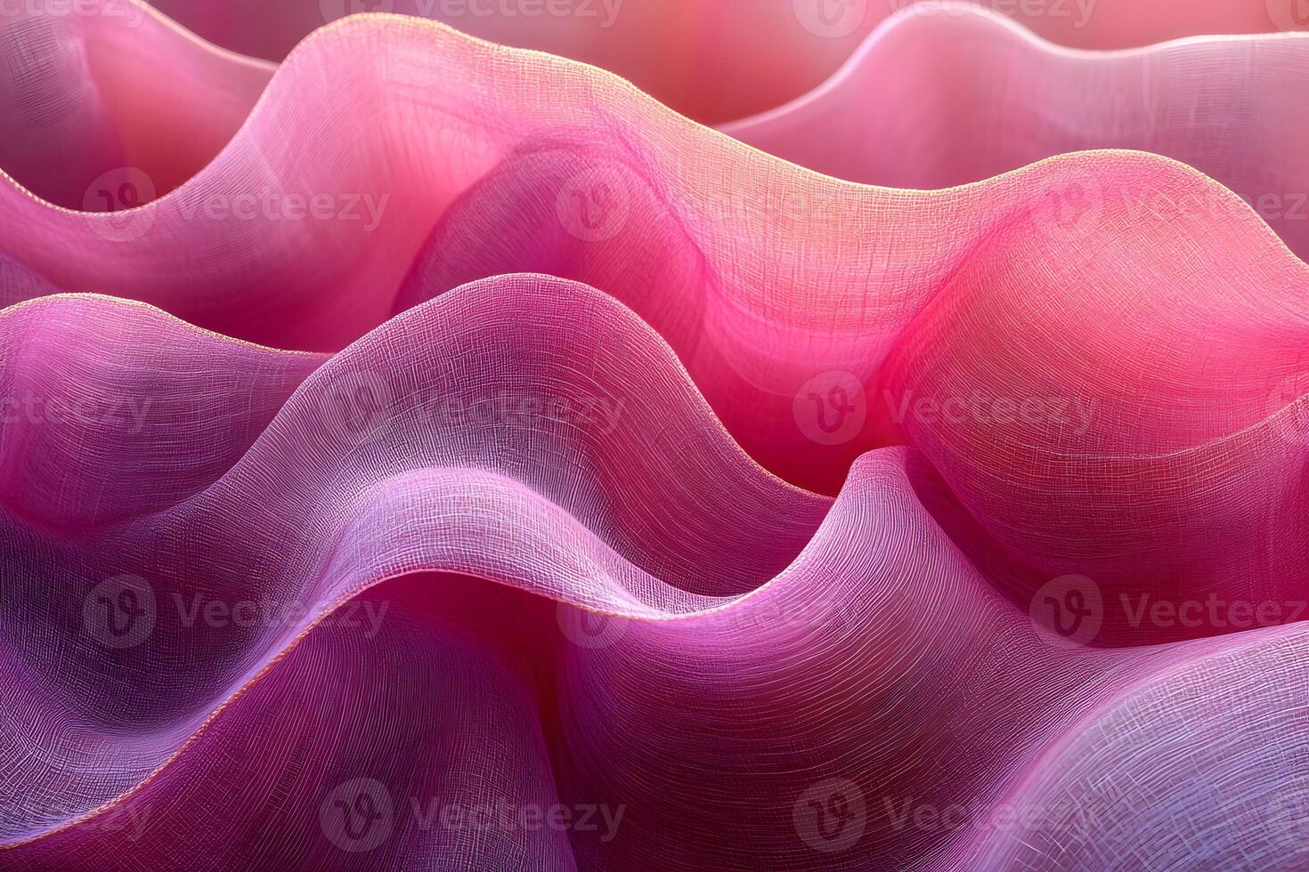 Abstract Waves of Pink and Purple Fabric Texture for Design and Decor Inspiration photo
