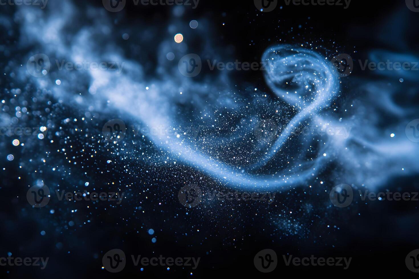 Cosmic Swirl in Deep Space Mystical Abstract Scene for Astronomy and Science Themes photo