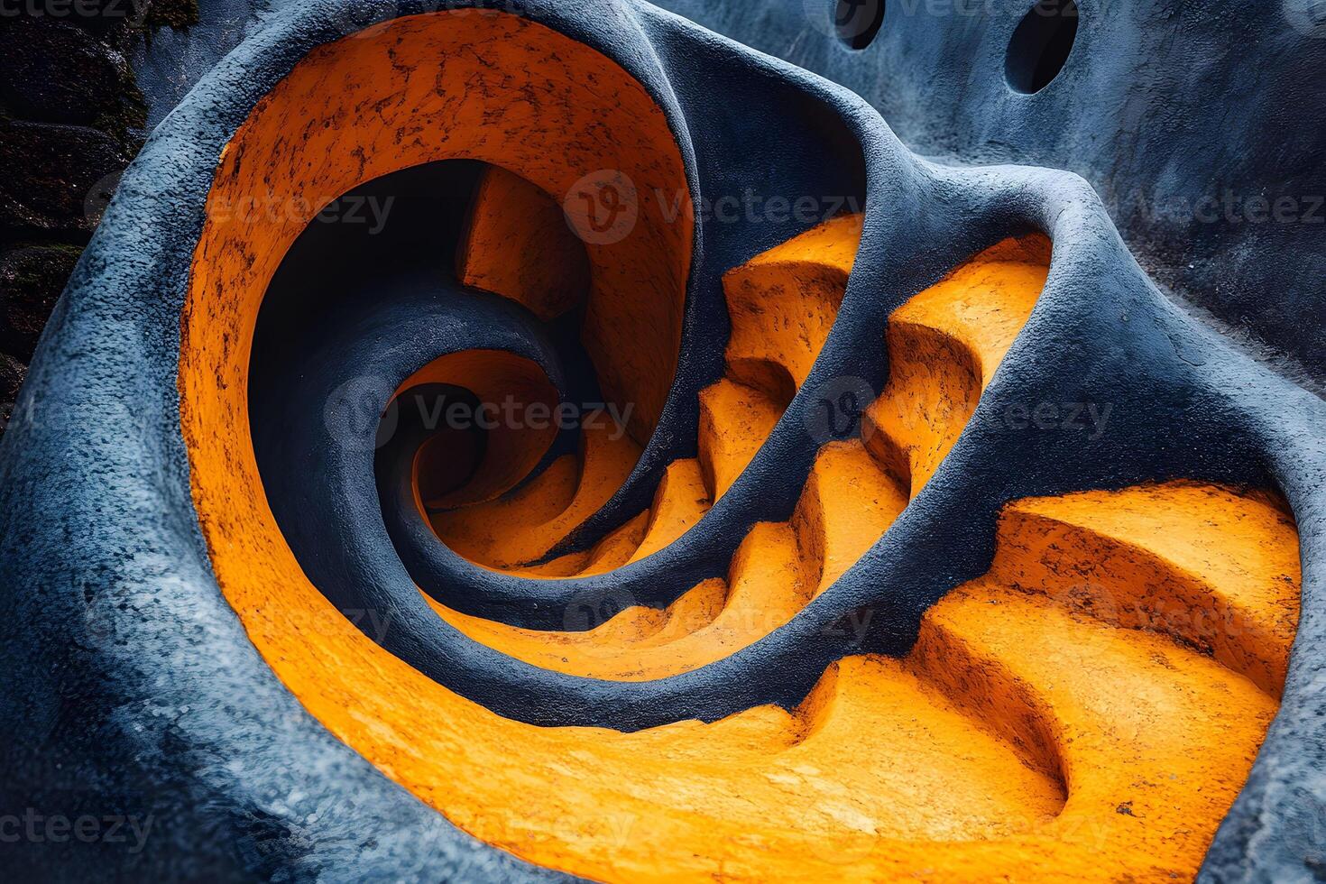 Spiral Abstract Staircase Design for Modern Architecture and Art Displays photo