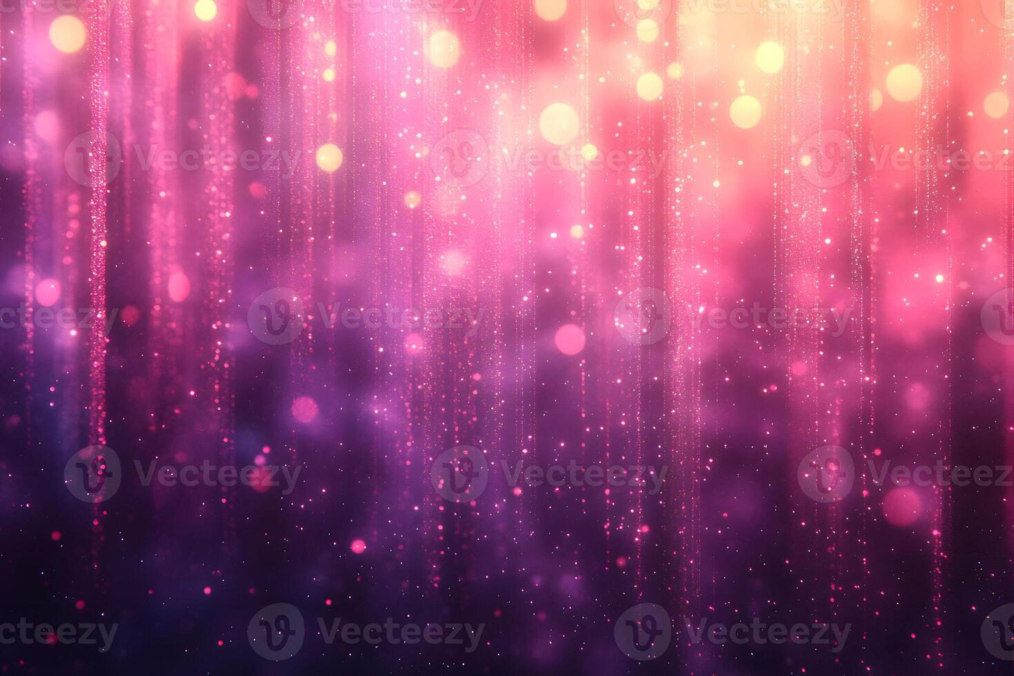 Magical Pink and Gold Bokeh Lights Abstract Background for Design photo