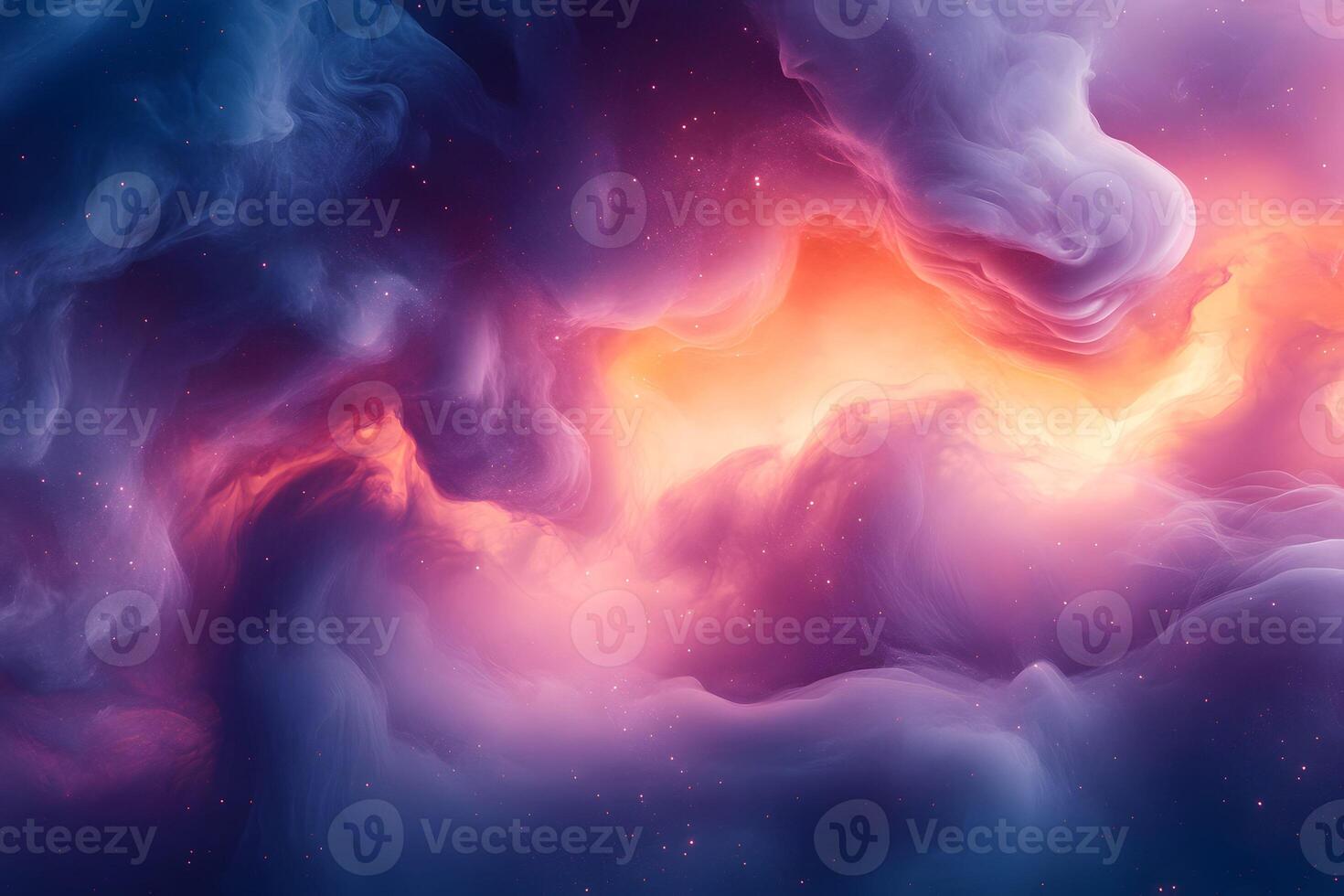 Dreamy Cosmic Nebula Abstract Space Art for Prints and Posters photo