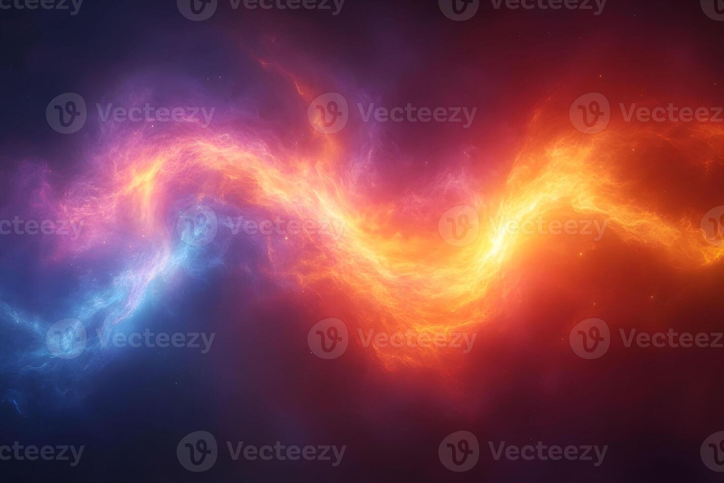 Dynamic Fusion of Blue and Red Energy in Abstract Cosmic Vortex Design photo