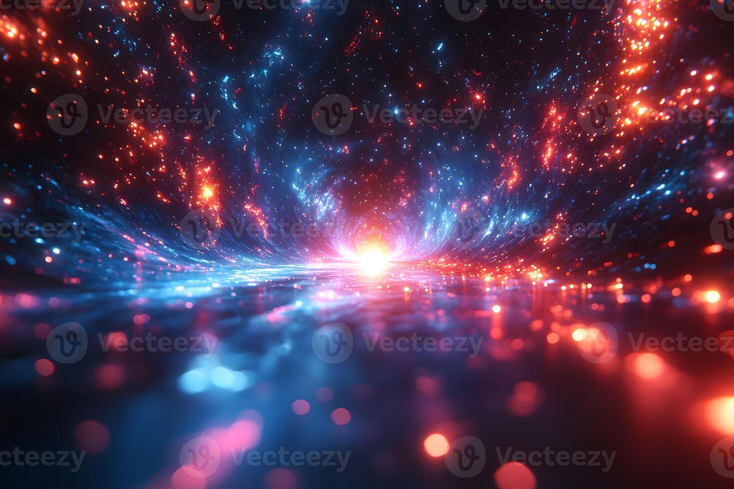 Cosmic Energy Flow Futuristic Sci-Fi Space Vortex for Digital Design photo