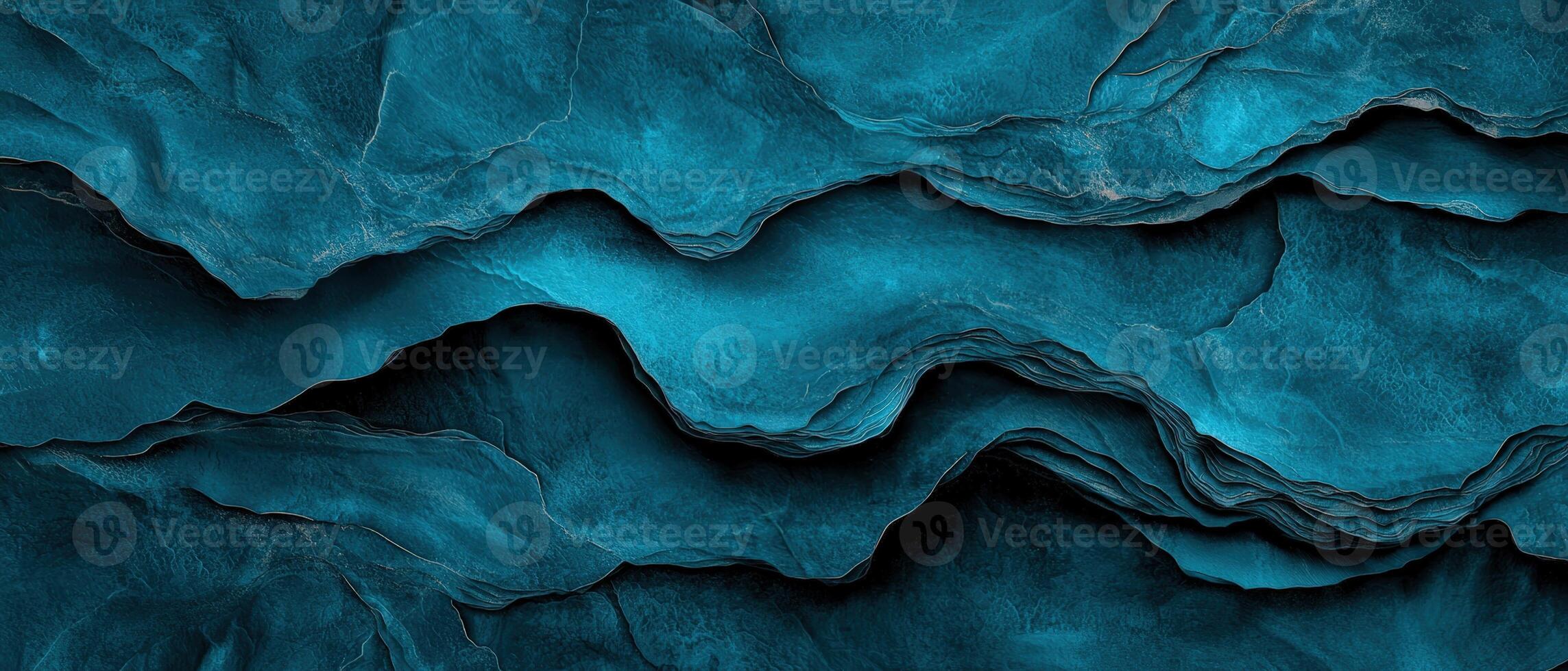 Abstract teal texture background with layered pattern photo