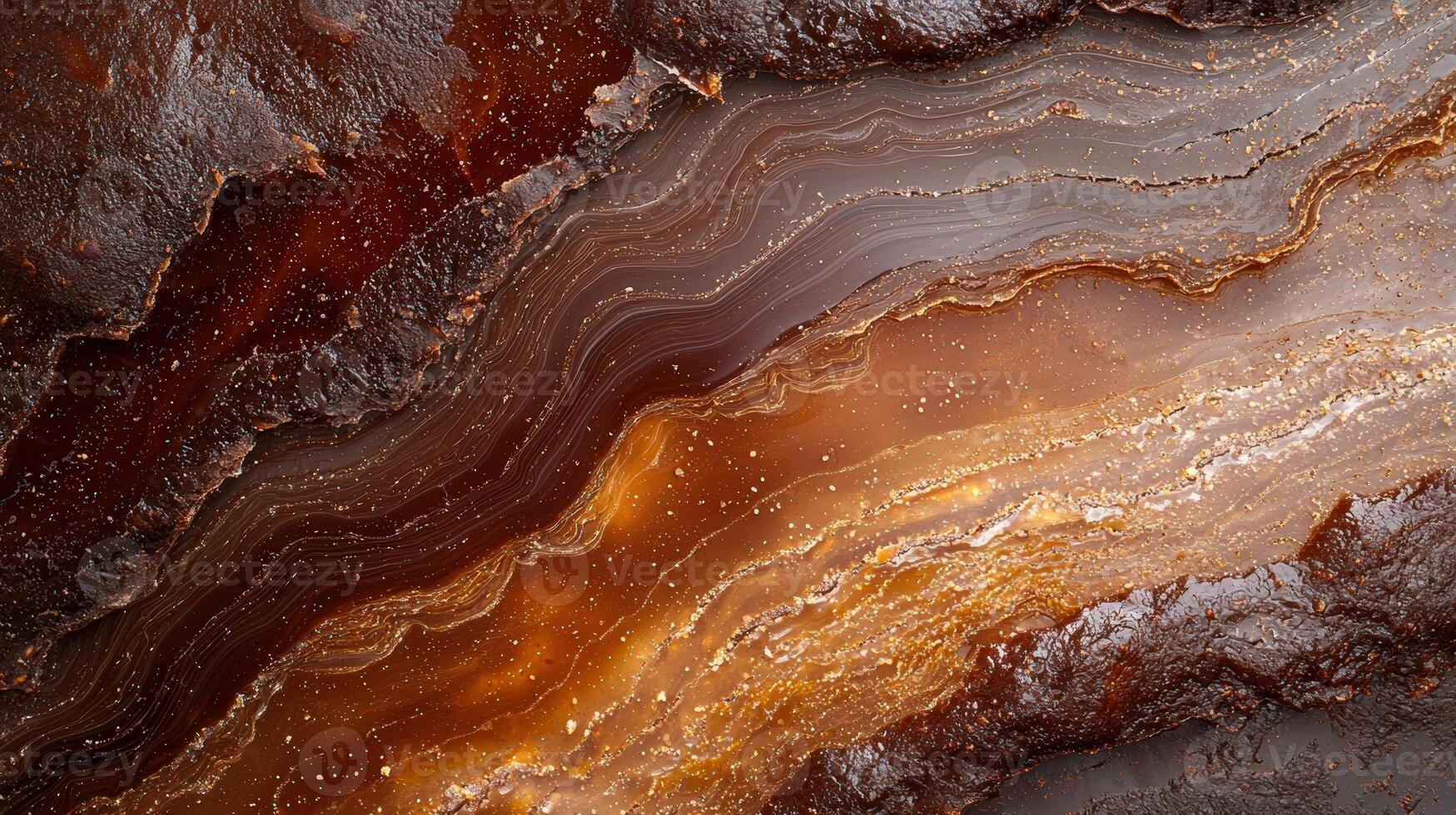 Abstract background with layers of brown and gold photo