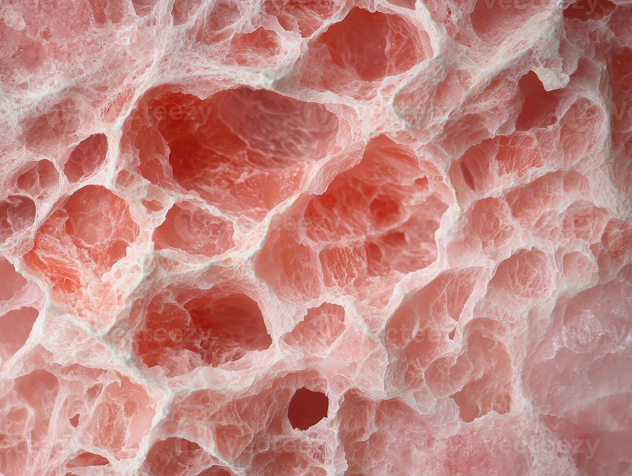 Delicate pink rhodochrosite mineral stone texture with intricate patterns photo