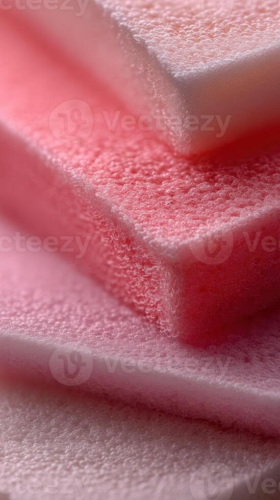 Soft layers of Japanese bread cake display delicate textures photo