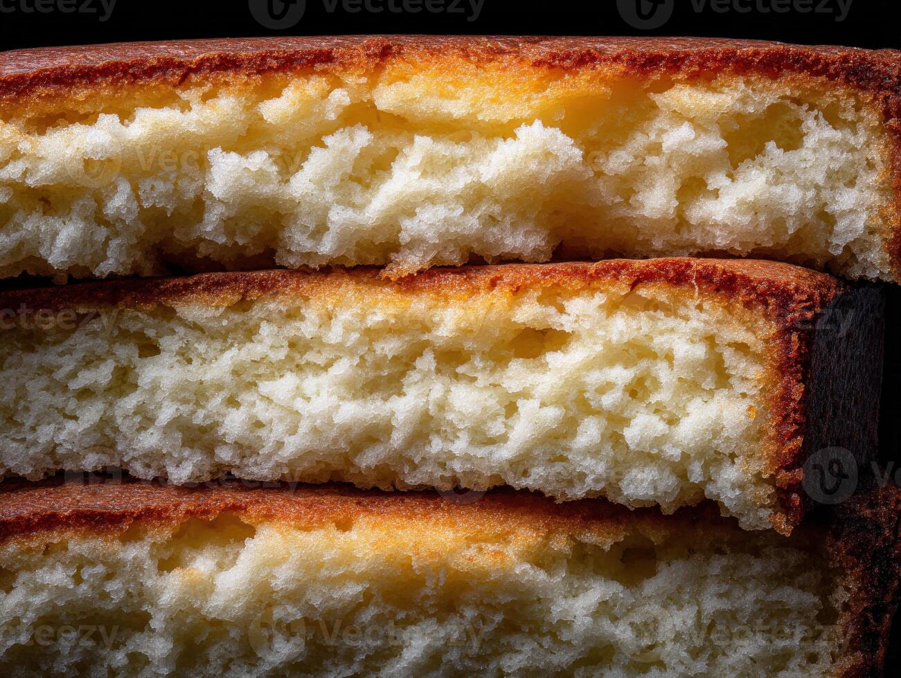 Delicious Japanese bread cake with fluffy texture and golden crust photo