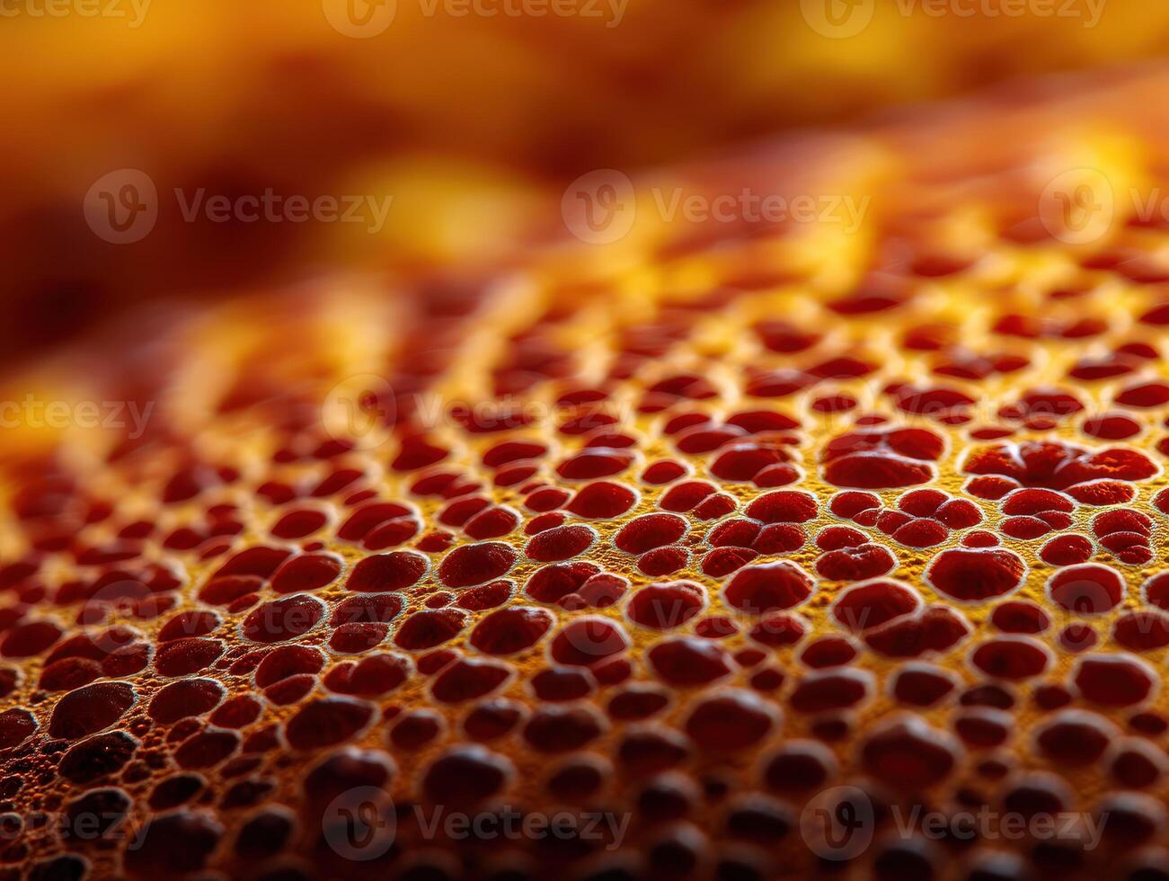 Texture of vibrant orange and red surface in close-up detail photo