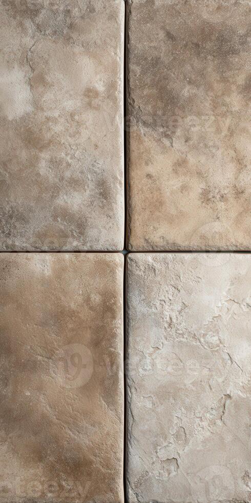 Textured tiles arranged in a modern layout photo
