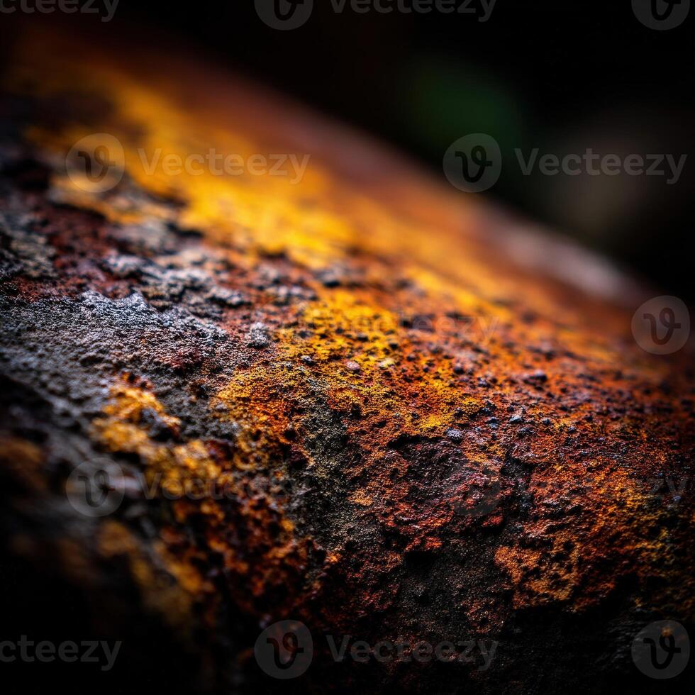 Colorful patterns on a weathered stone surface in nature photo