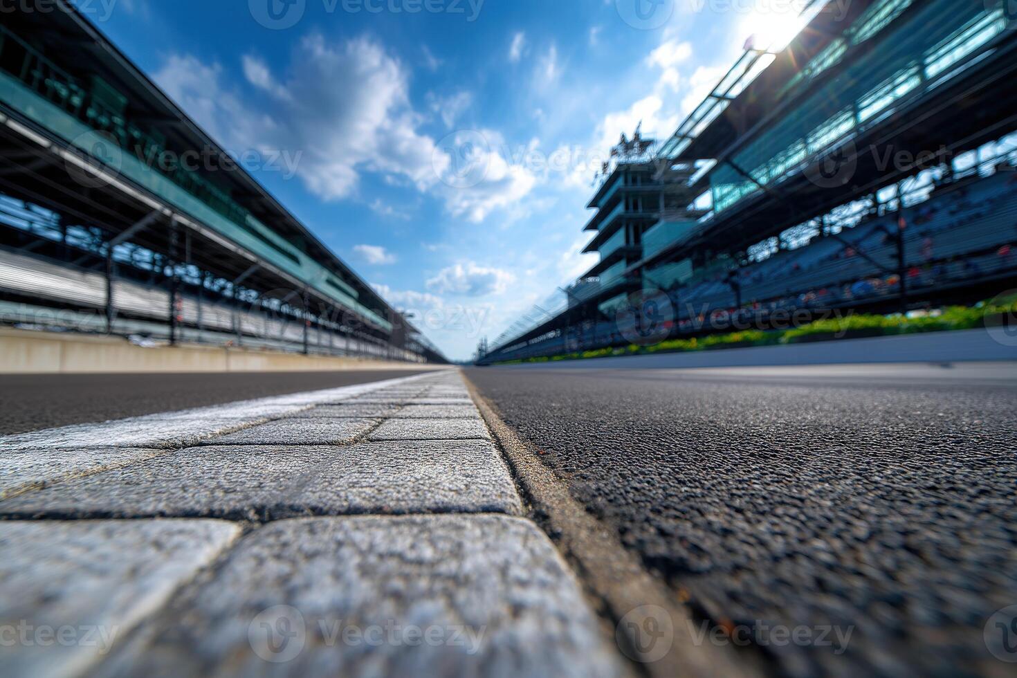 View of the racing track at a famous motorsport venue photo