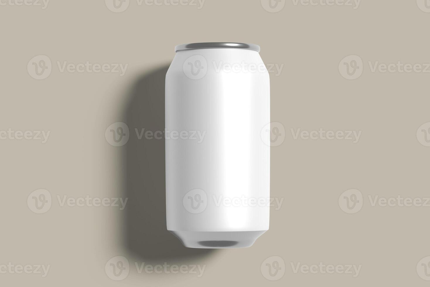 modern soda can blank mockup photo