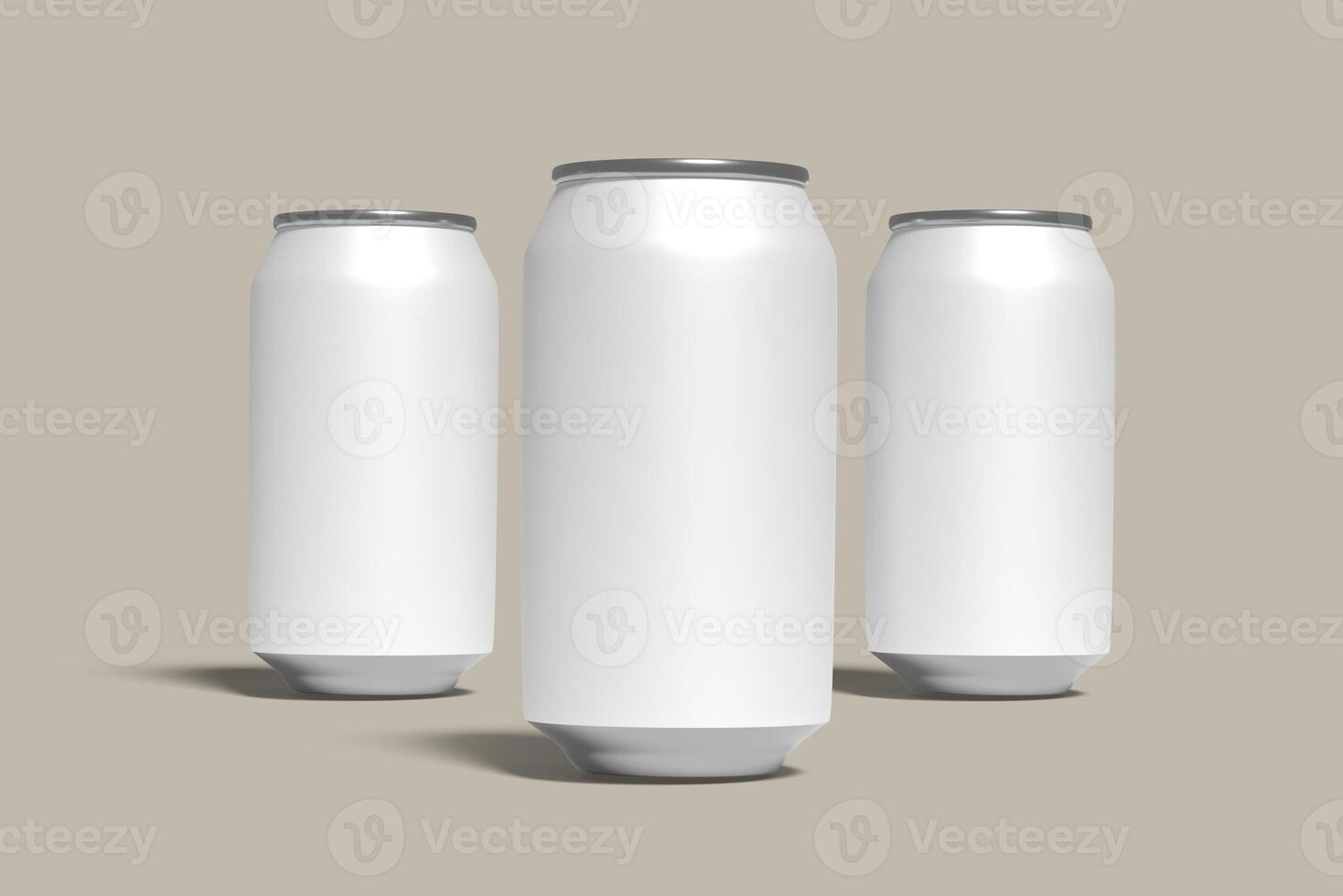 3d soda can blank mockup photo