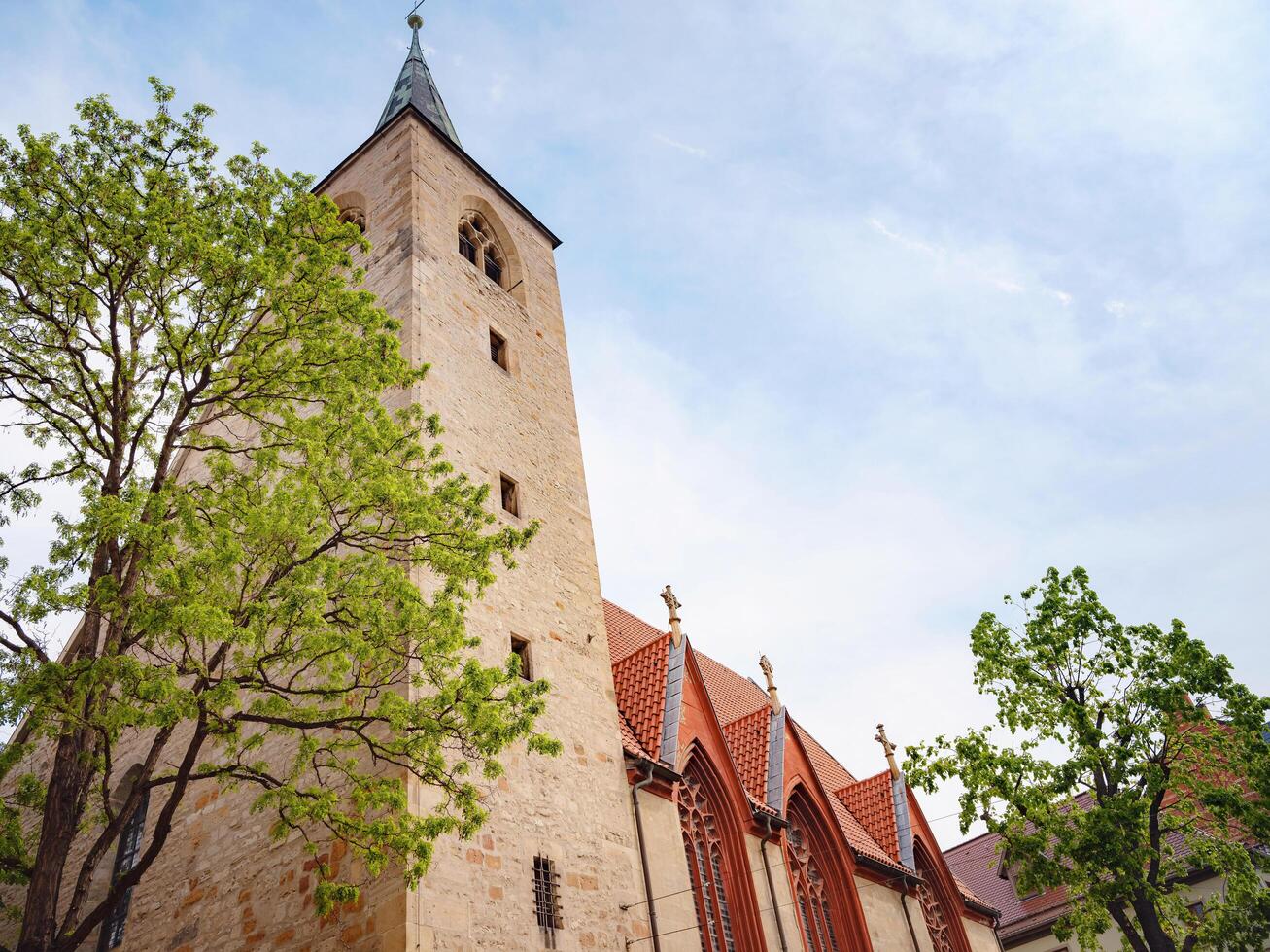 Erfurt, Germany - May 21, 2023. city center, historical heritage. photo