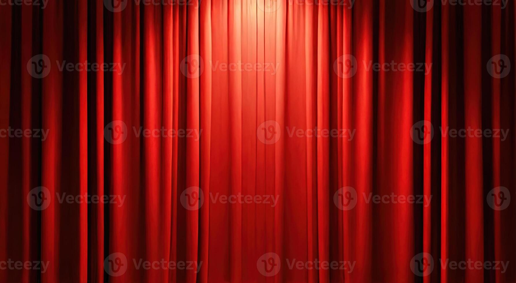 Red curtain with light source photo