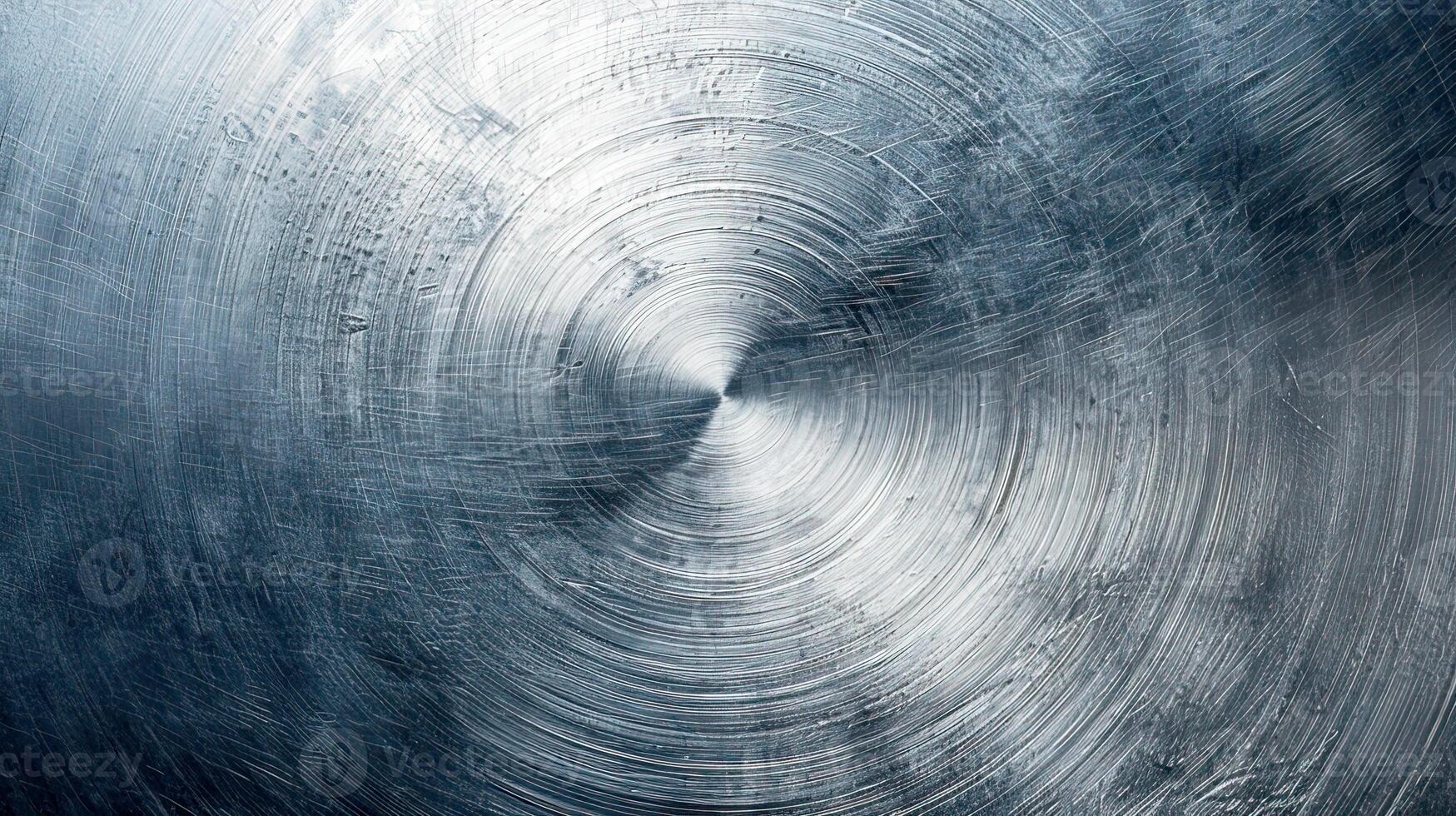 Abstract Metal Texture with Circular Patterns and Reflective Finish photo