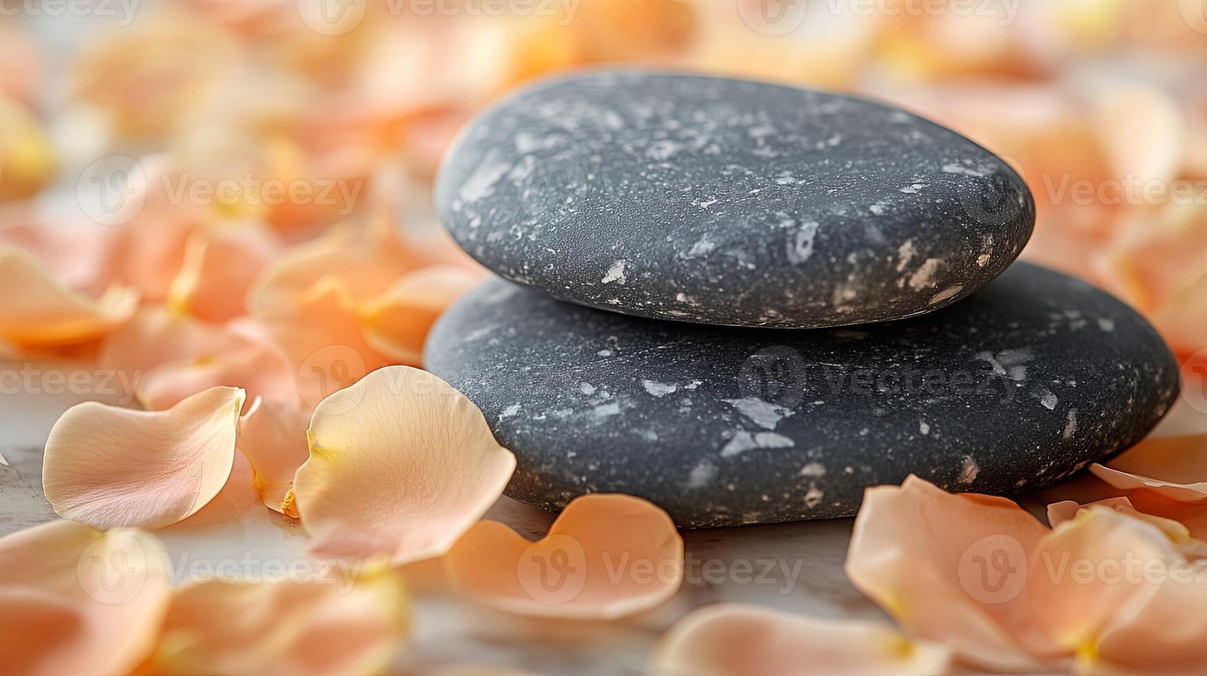 Mysterious Black Stones Pile for Backgrounds and Textures photo