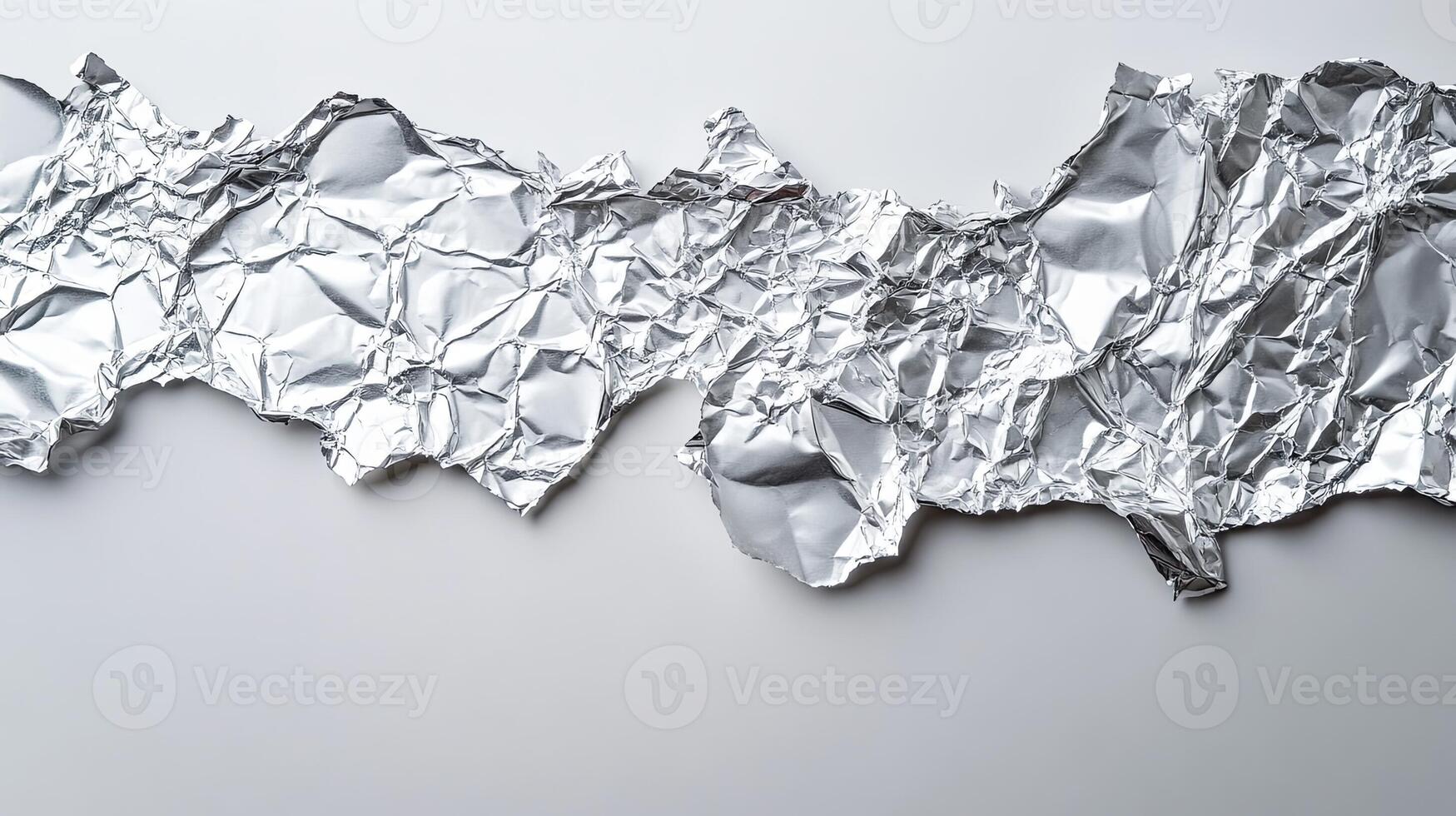 Shiny Crumpled Aluminum Foil Texture for Creative Projects photo