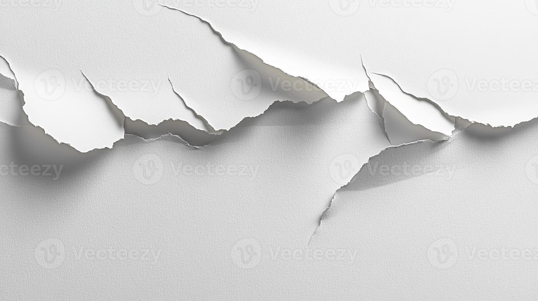 A white paper with torn edges photo