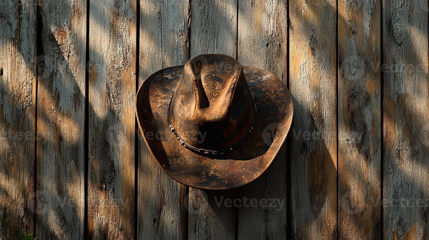 A hat on a wall photo