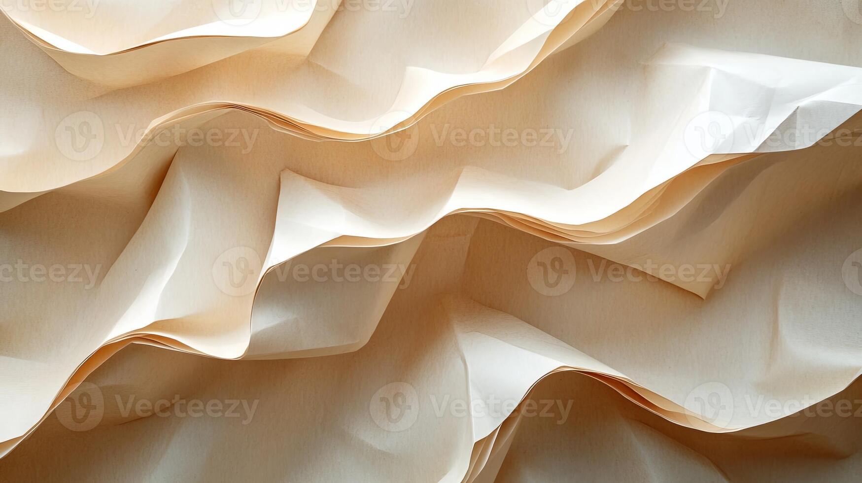 A close up of a white paper with folds photo