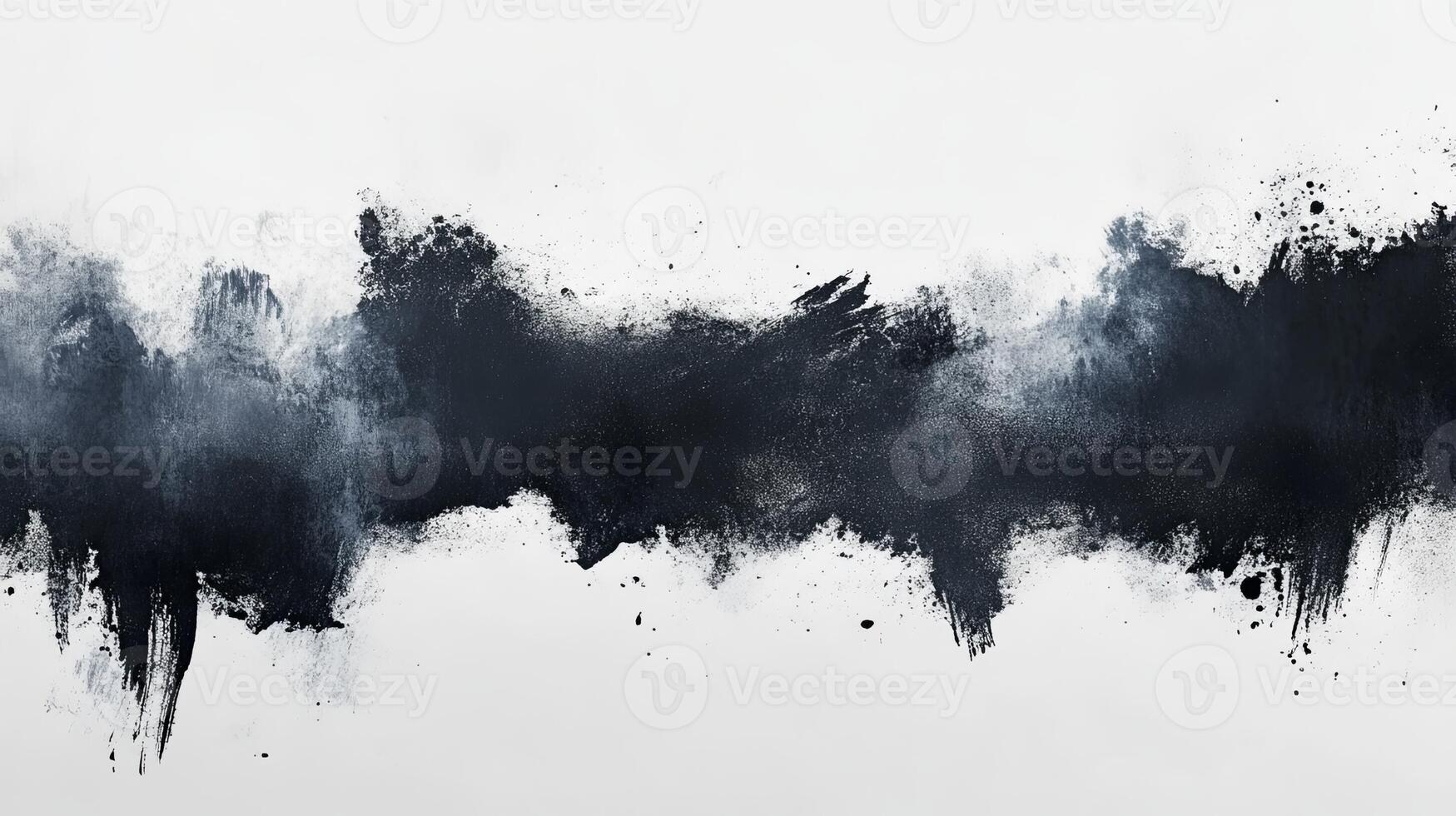 Monochrome Abstract Paint Splatter Art with Dynamic Patterns photo