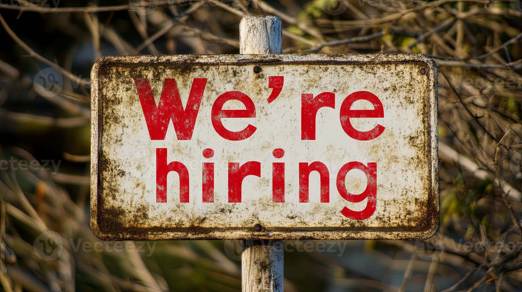 Were Hiring Sign photo