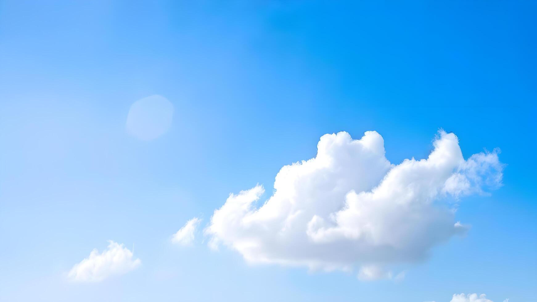 a blue sky with clouds and a white cloud photo