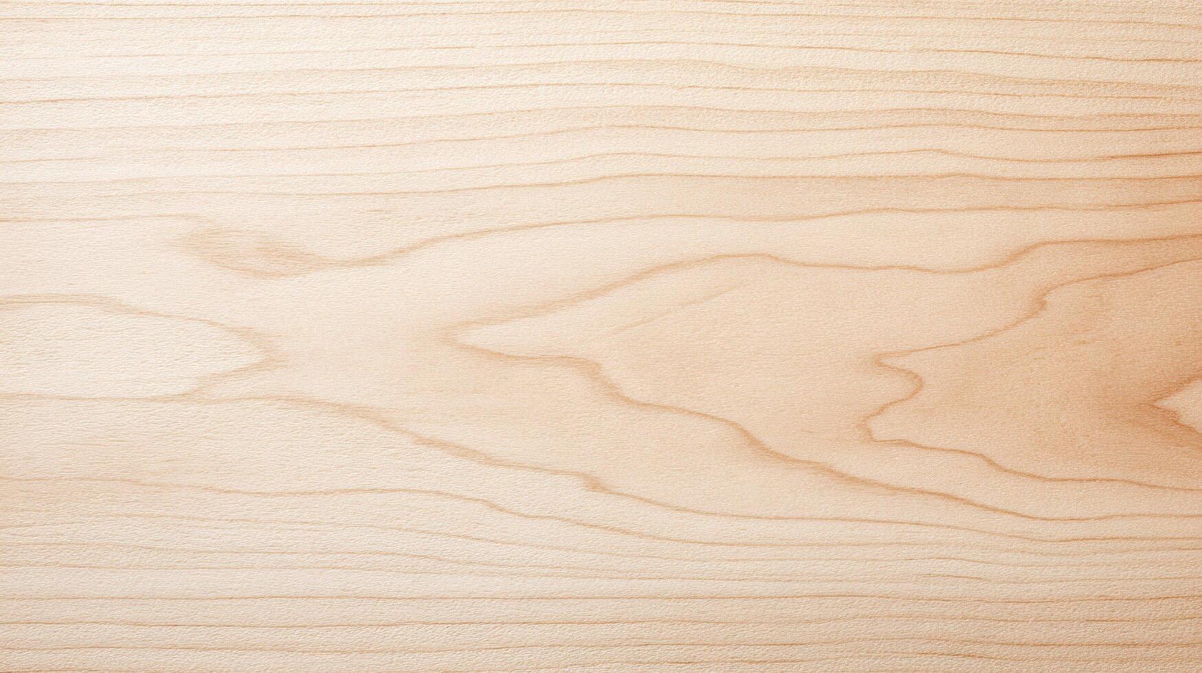 Light natural maple wood grain texture with subtle wavy patterns and smooth surface ideal for design backgrounds or material presentations. photo