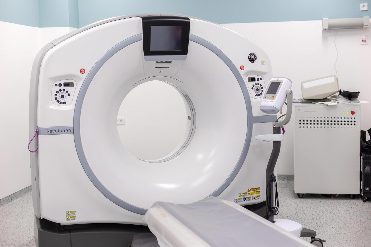 Moscow, Moscow region, Russia - 03.09.2023.Advanced computed tomography , CT scanner in hospital photo