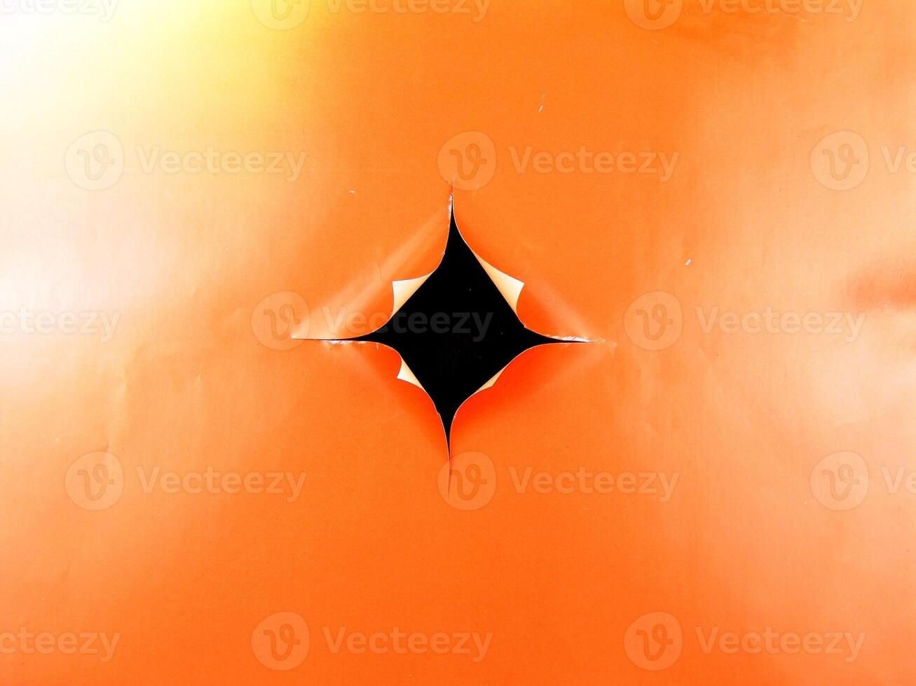 Prange paper sheet with a hole in the center creative background photo