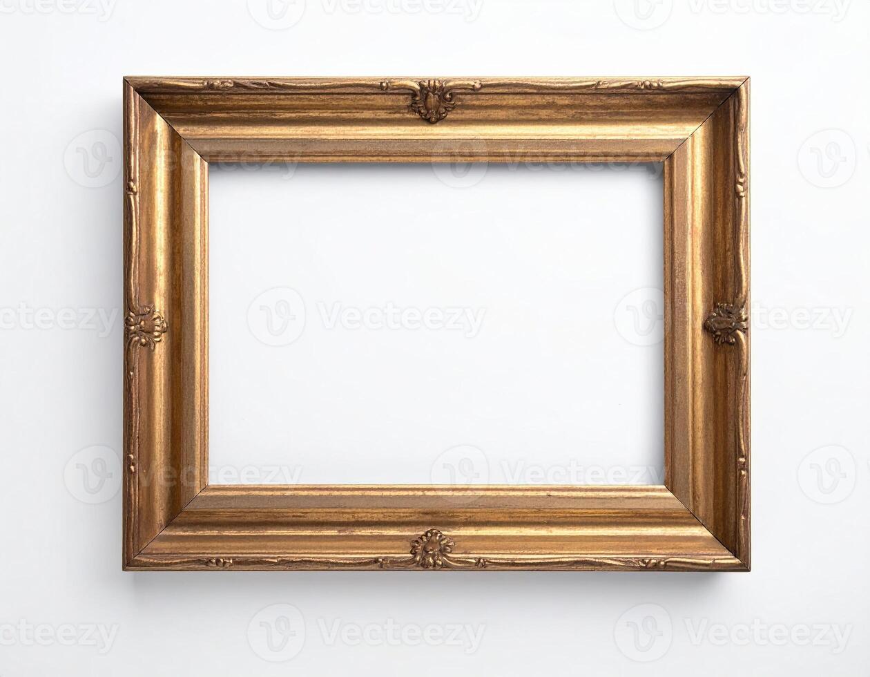 White-space picture frame mock-up on background photo