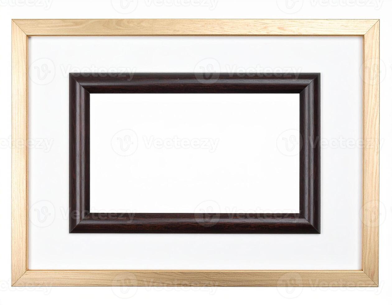 Framed mock-up with white space, template-style backdrop photo