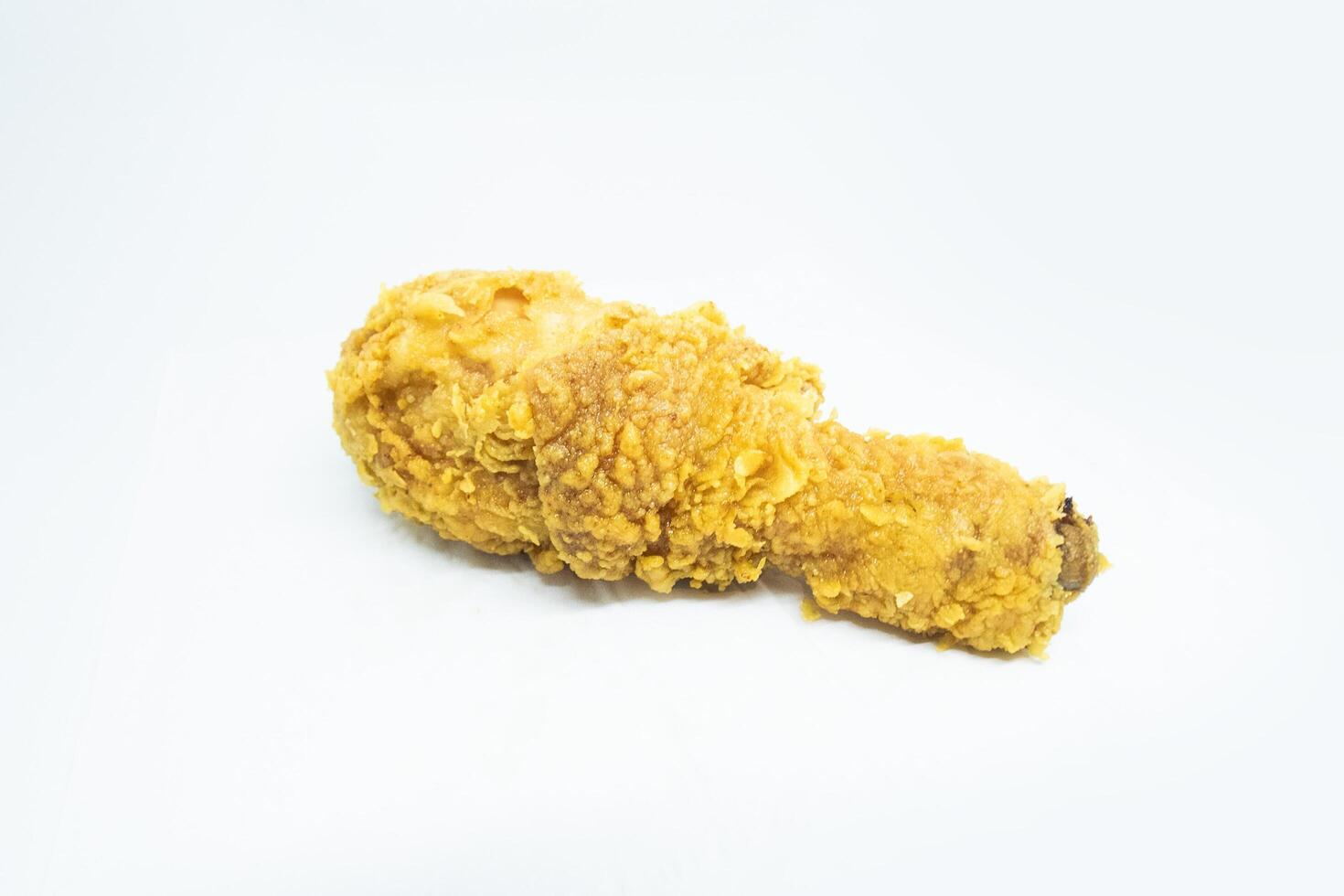 crispy fried chicken on a white background photo