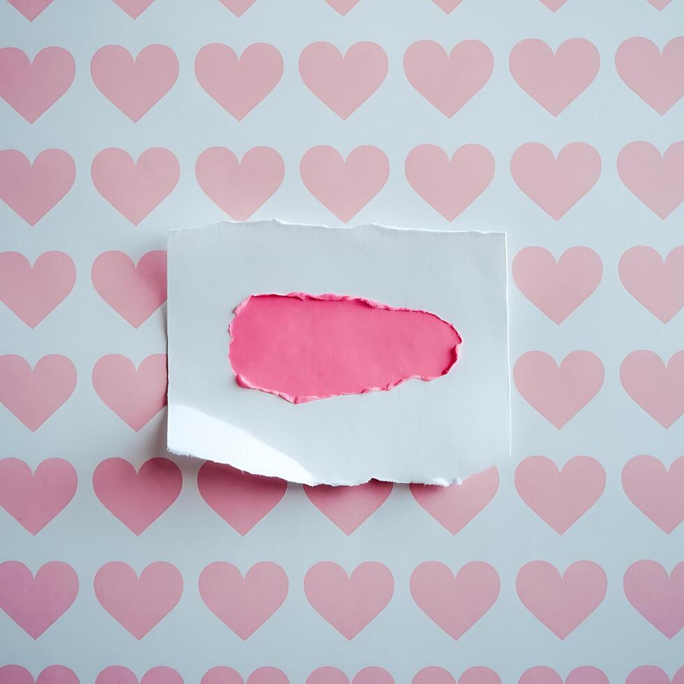Creative Valentine's Day Background for Business with Hearts Pattern photo
