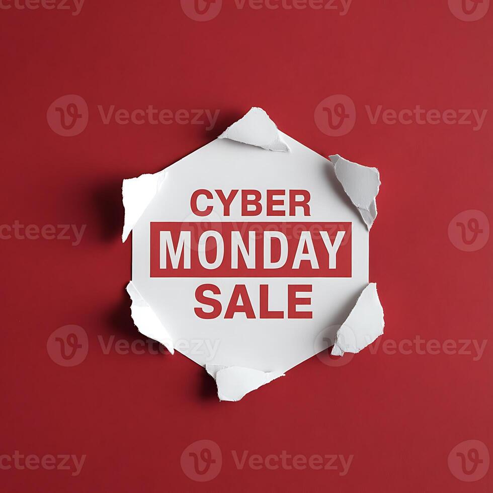 Cyber Monday Sale Announcement for Business Marketing Campaign photo