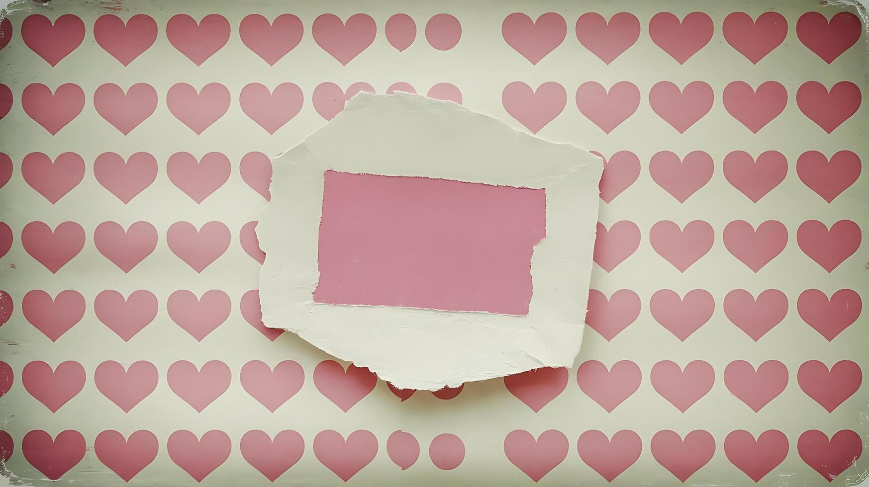 Heart Pattern Background with Torn Paper for Business Advertising photo
