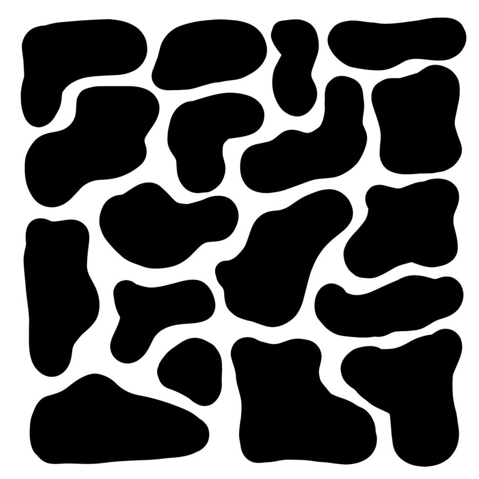 Organic blob, blot. abstract organic shape collection. vector