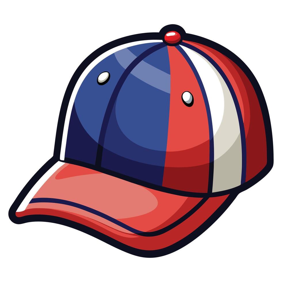 Baseball hat isolated on white background vector