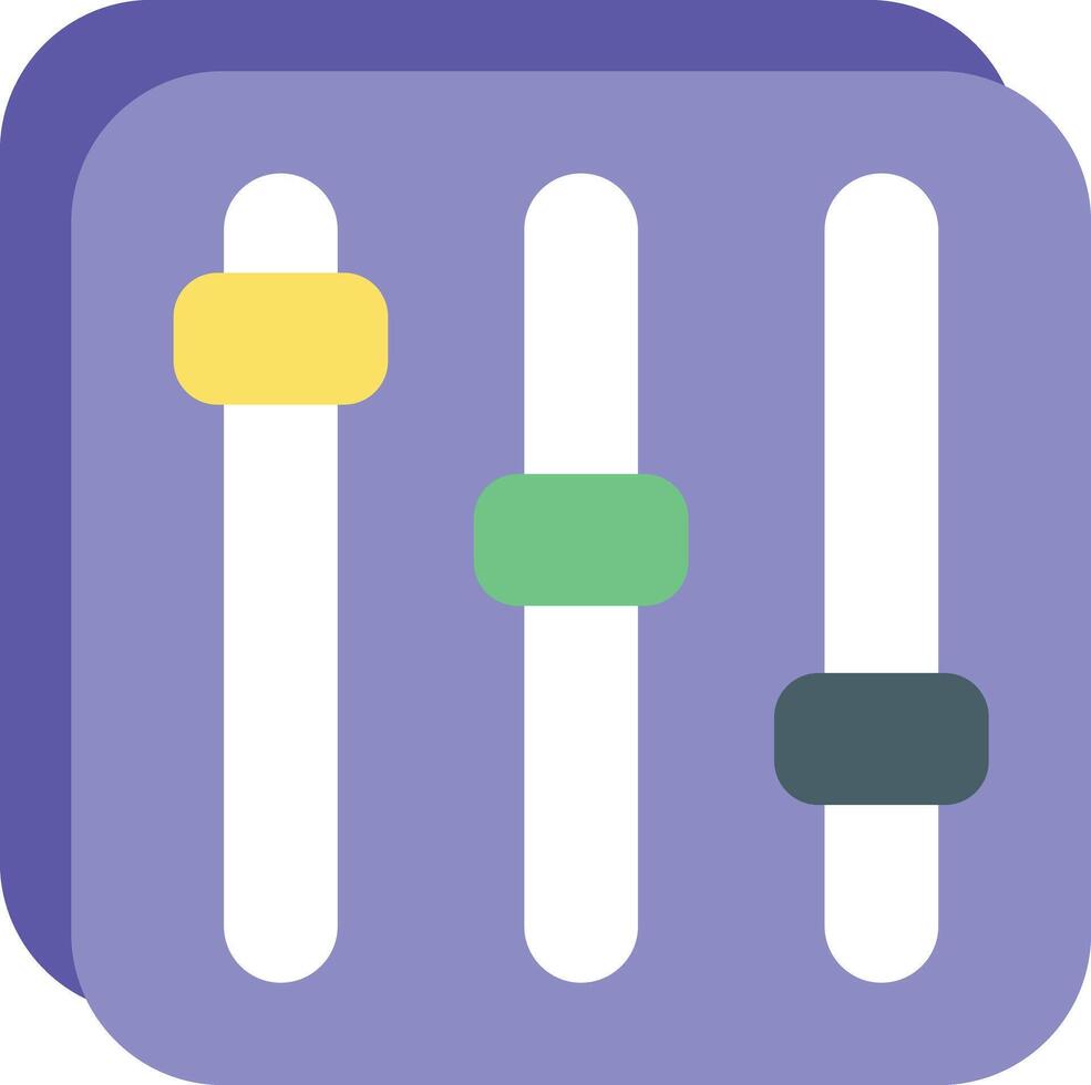 Volume Equalizer Flat User Interface Icons and Illustrations Pack vector