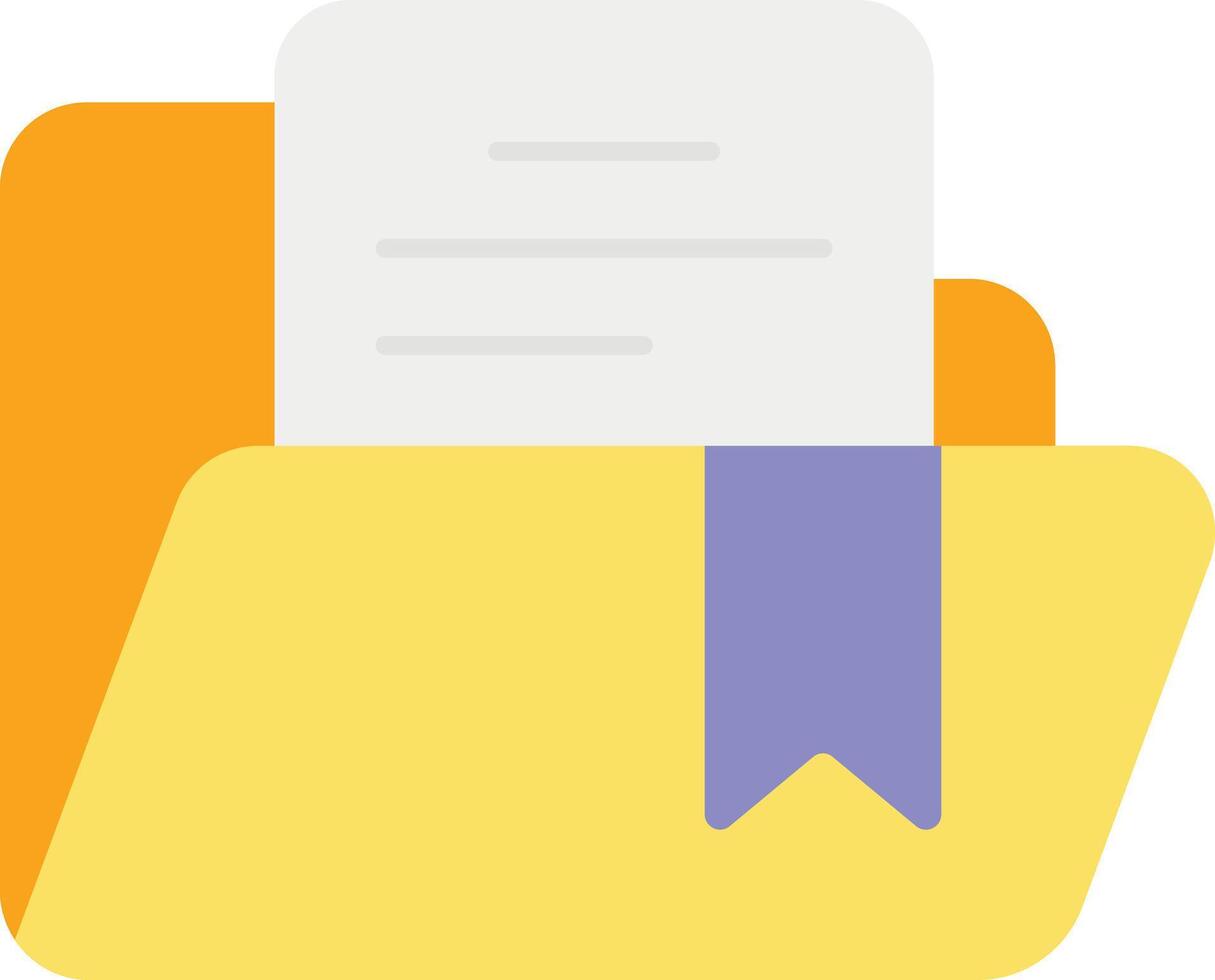 file folder icon with a ribbon vector