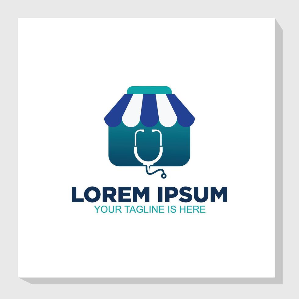 medical store tool logo concept, health logo inspiration vector