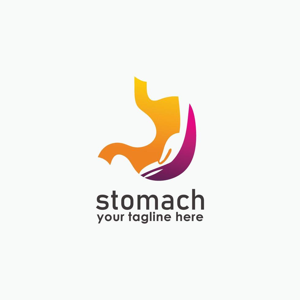 Stomach Logo illustration design, Healthy Logo element icon vector