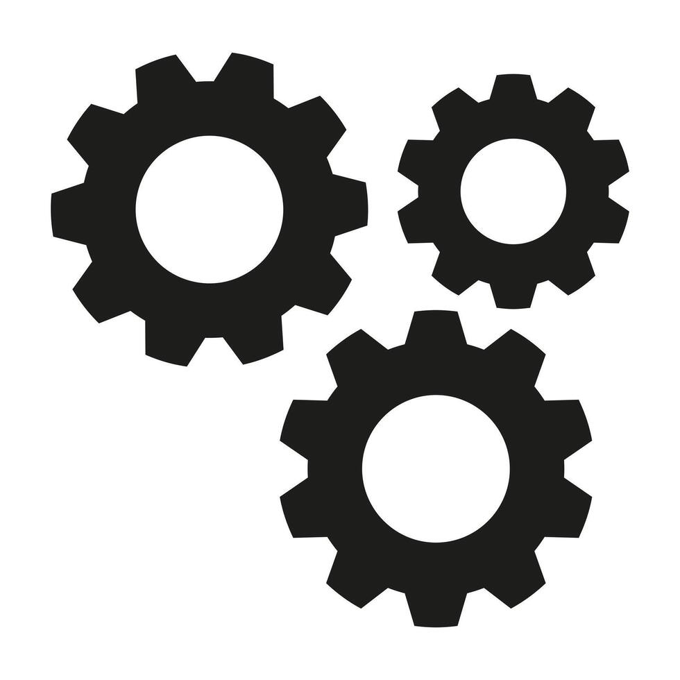 Gears icon illustration vector