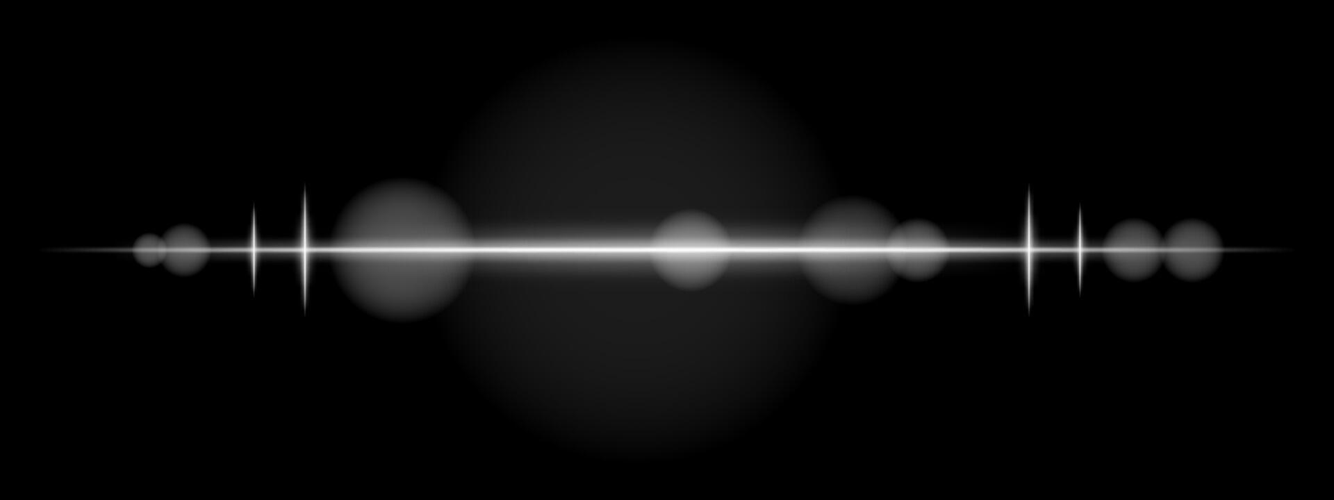 Sound wave illustration on black background vector