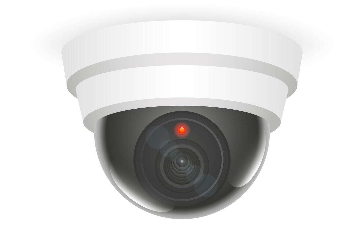 A security camera on a white background vector