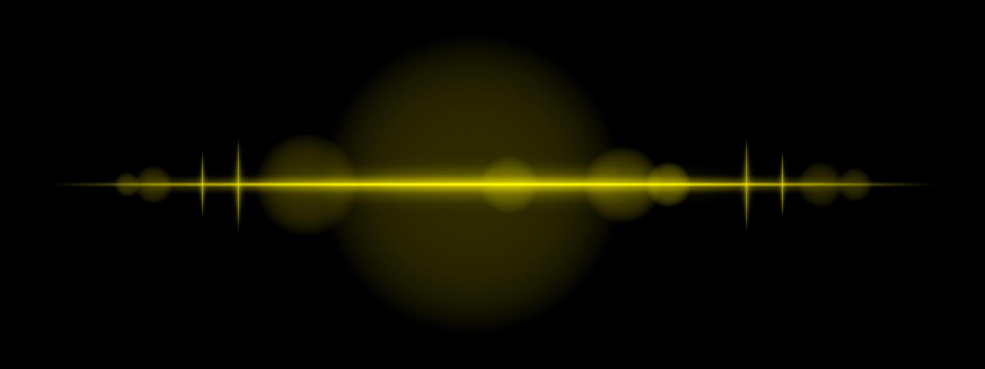 A sound wave on a black background vector
